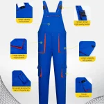 Factory Workwear Bib Pants Industrial Work Pants Overalls for Men Work out Bib Pants Trousers Uniforms Carpenter Working Clothes