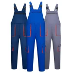 Factory Workwear Bib Pants Industrial Work Pants Overalls for Men Work out Bib Pants Trousers Uniforms Carpenter Working Clothes