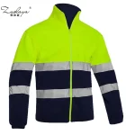 OEM Wholesale Winter Workwear Fleece-lined Jackets Reflective Safety Jacket Clothing Work Clothes
