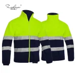 OEM Wholesale Winter Workwear Fleece-lined Jackets Reflective Safety Jacket Clothing Work Clothes