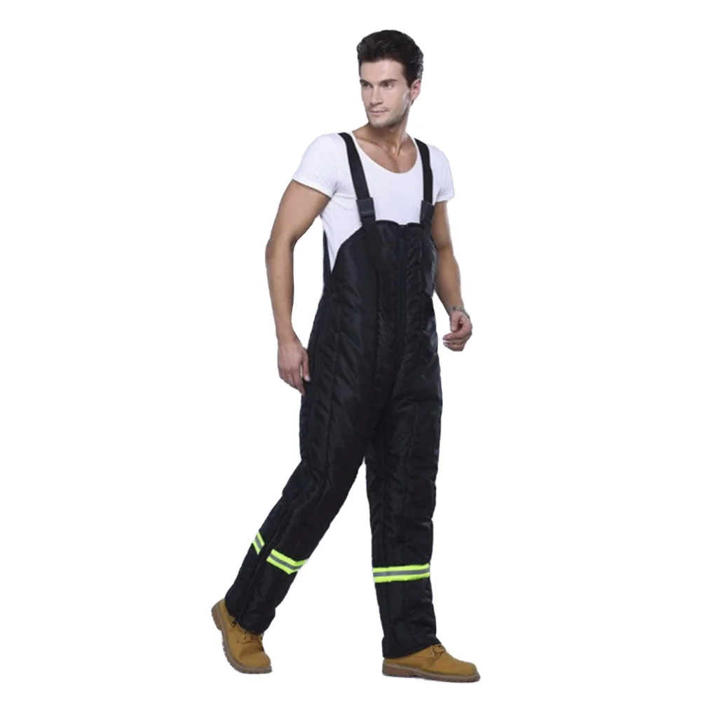 100% Polyester Refrigerator Freezer Bib pants  jacket are ready to ship