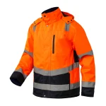 High Density Twill Oxford Fabric Custom Waterproof Yellow Reflective Safety Winter Jacket