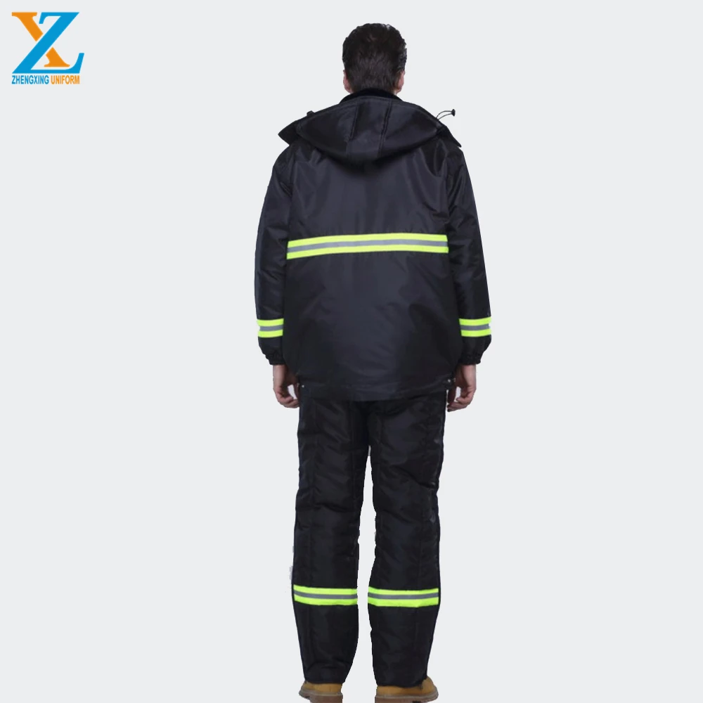 100% Polyester Refrigerator Freezer Bib pants  jacket are ready to ship