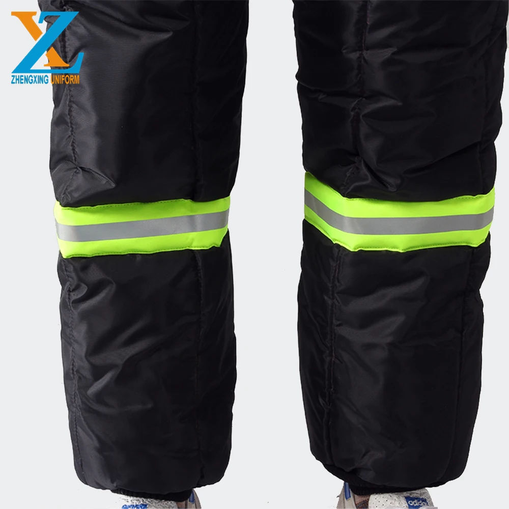 100% Polyester Refrigerator Freezer Bib pants  jacket are ready to ship