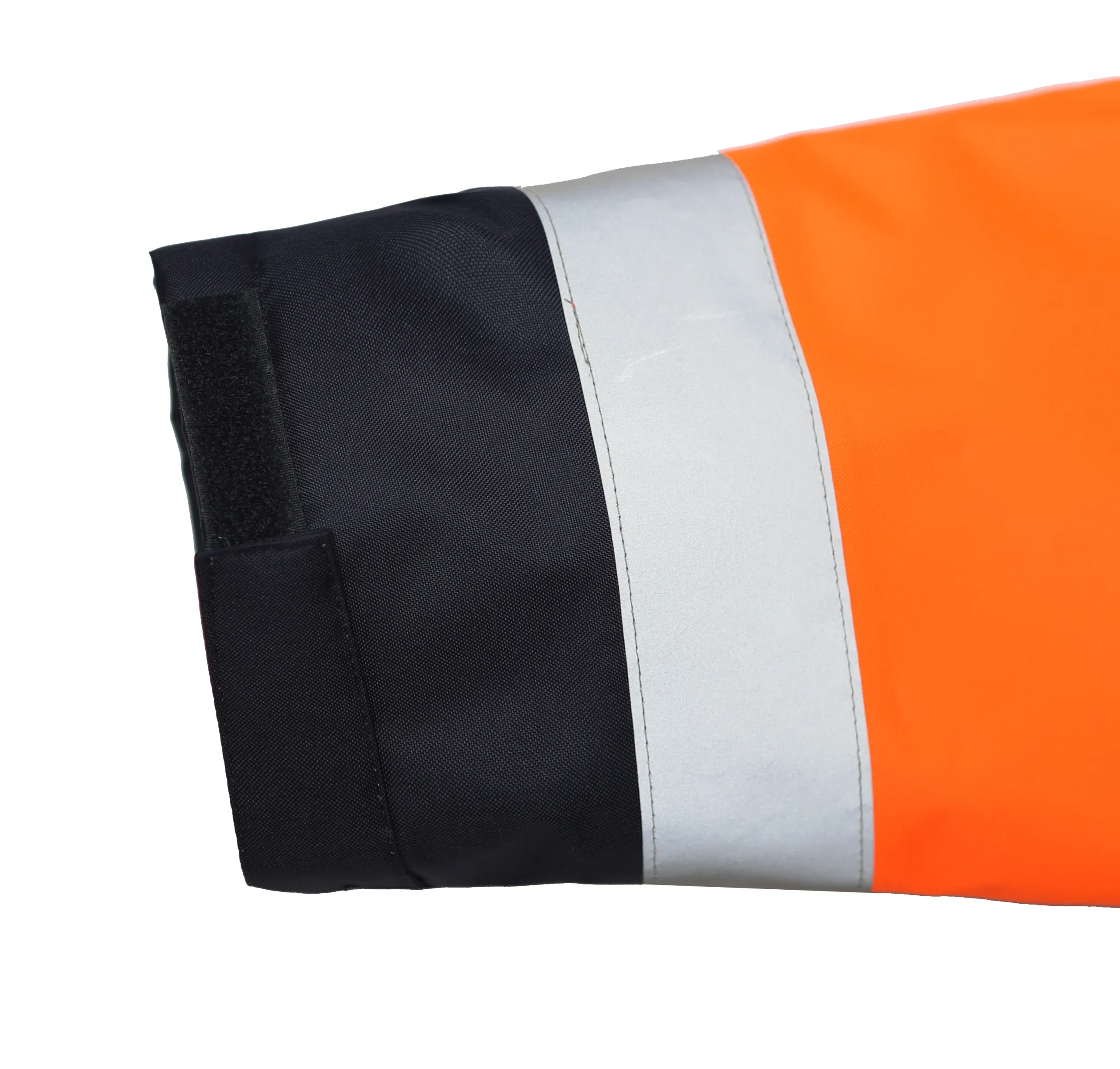 High Density Twill Oxford Fabric Custom Waterproof Yellow Reflective Safety Winter Jacket