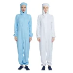Cotton coverall uniforms for food processing industry  dustproof  waterproof