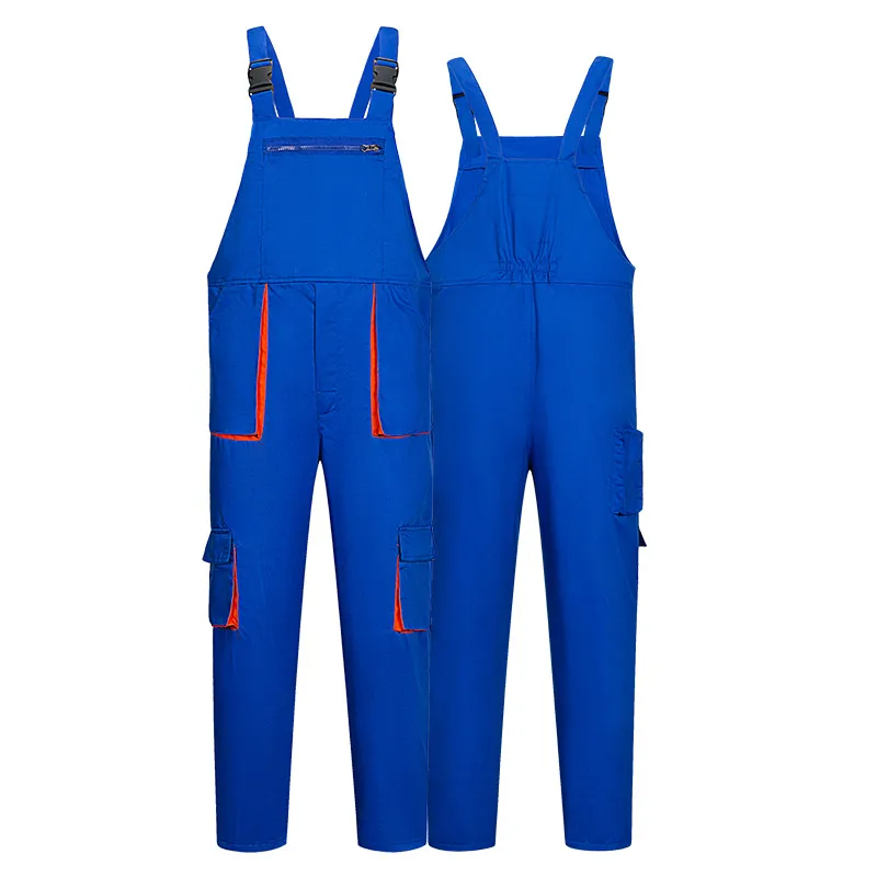 Factory Workwear Bib Pants Industrial Work Pants Overalls for Men Work out Bib Pants Trousers Uniforms Carpenter Working Clothes